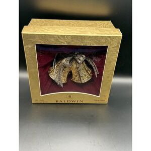 Baldwin Brass 24kt Gold Finished Brass Shimmering Bells Ornament